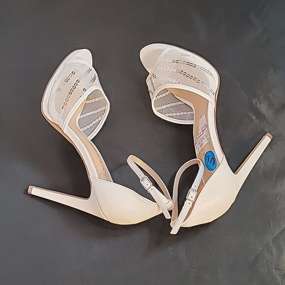 BRAND NEW RAMPAGE HIGH HEEL STILETTOS ADJUSTABLE BUCKLE STRAP SANDAL G1 - Picture 10 of 16